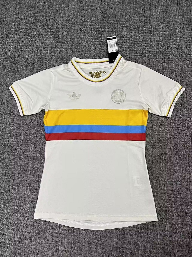 AAA Quality Colombia Woman 2024 Centenary Soccer Jersey